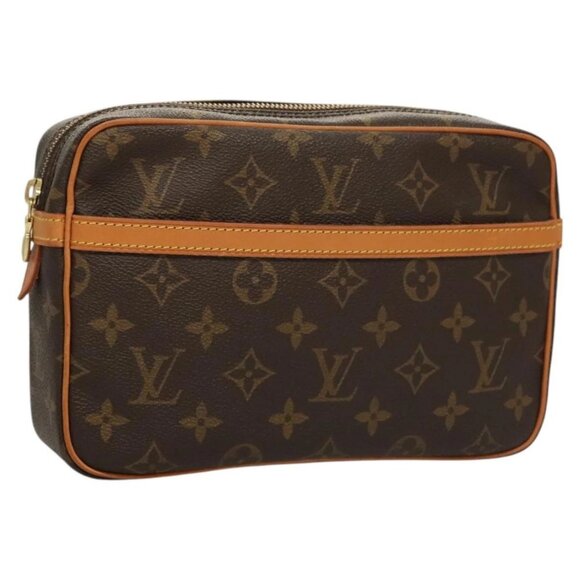 LOUIS VUITTON Monogram Compiegne 23 Clutch Bag M51847 LV Auth 119892 - Picture 1 of 16